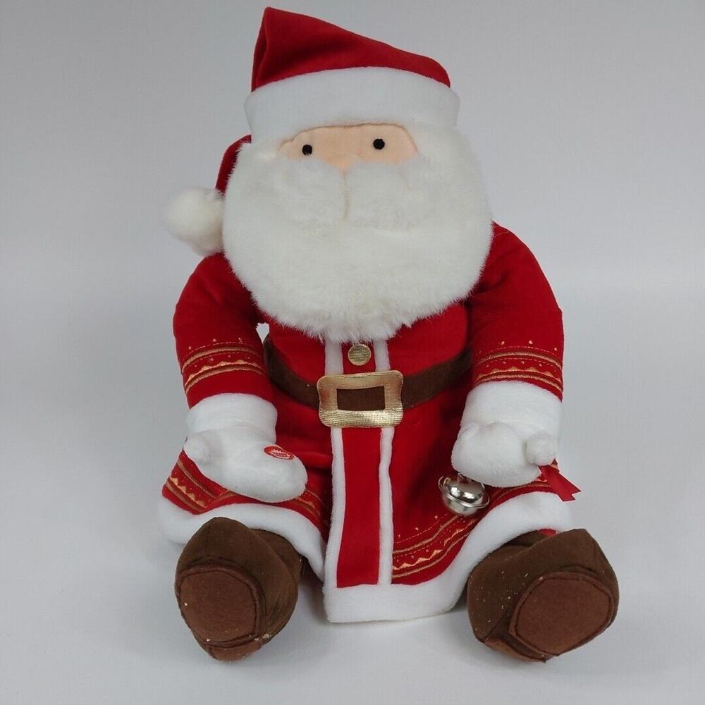Hallmark The Polar Express 18" Talking Plush Santa With Silver Bell Works